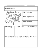 State Fact Sheet | Teaching Resources