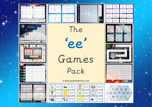 The ee phonics games pack phase 3 teaching resources