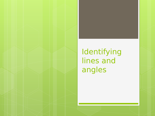 Lines and angles lesson