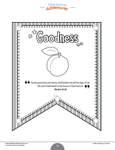 Goodness: Fruit of the Spirit Activity Book & Lesson Plan | Teaching ...