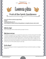 Download Gentleness: Fruit of the Spirit Activity Book & Lesson Plan by pip29 | Teaching Resources