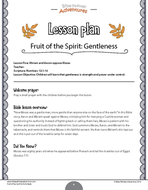 Gentleness: Fruit of the Spirit Activity Book & Lesson Plan by pip29 ...