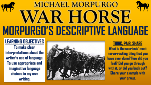 War Horse - Morpurgo's Descriptive Language!