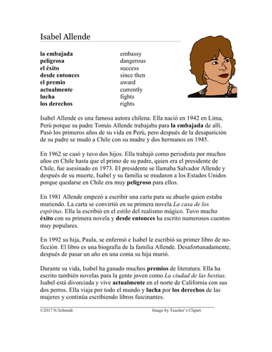 Isabel Allende Biografía: Spanish Biography on Chilean Author