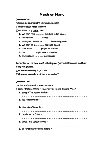 8 Different Esl Grammar Worksheets Teaching Resources