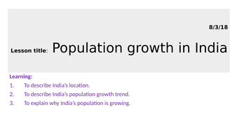 case study on population growth in india