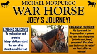 War Horse - Joey's Journey! | Teaching Resources