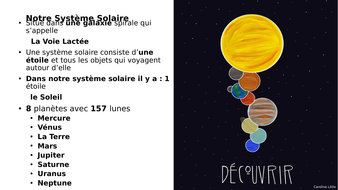 Notre Système Solaire Powerpoint Our Solar System