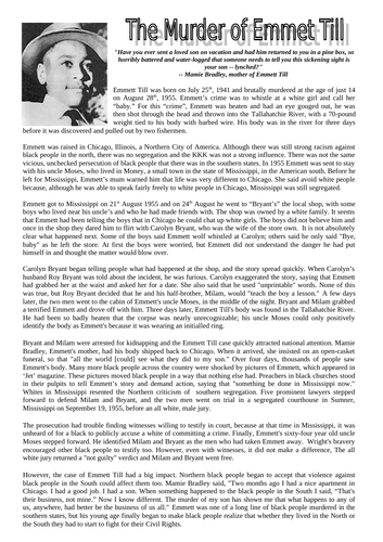 Emmett Till | Teaching Resources
