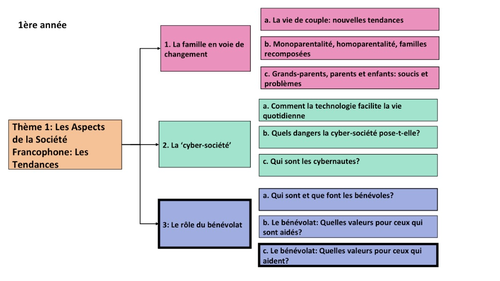 Le bénévolat: Quelles valeurs pour ceux qui aident? A Level French