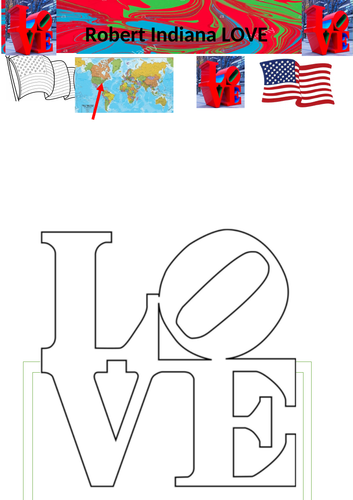 Famous Sculpture LOVE worksheets