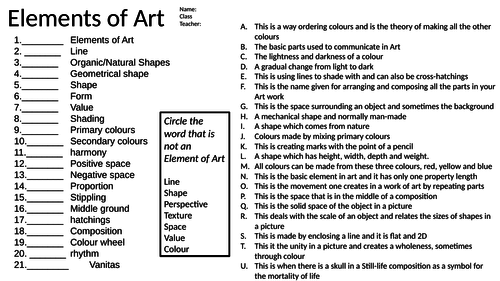 match-the-elements-of-art-with-correct-definition-terms-in-art