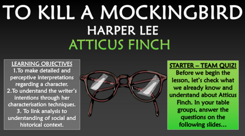 To Kill a Mockingbird - Atticus Finch!