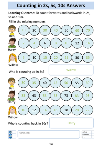 Counting In 2S, 5S, 10S: Year 2 - Place Value | Teaching Resources