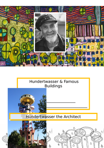 Art Home Learning Hundertwasser Buildings Worksheets