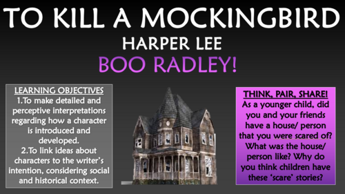To Kill a Mockingbird - Boo Radley!