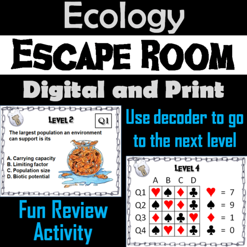 Ecology Activity: Biology Escape Room - Science