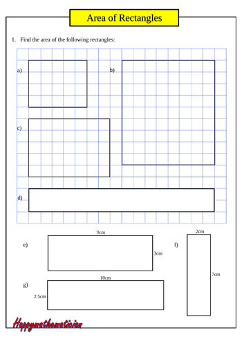 Area Of Irregular Shapes and Rectangles | Teaching Resources