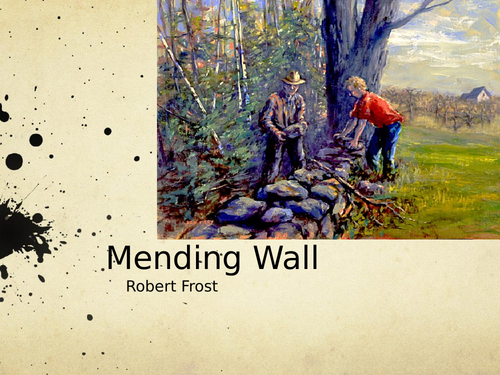 Mending Wall by Robert Frost- Poetry Analysis (A Level)