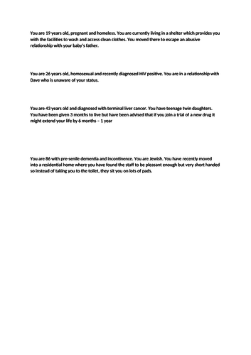 OCR Cambridge National Level 1/2 Health and Social Care RO21 Exam LO1 ...