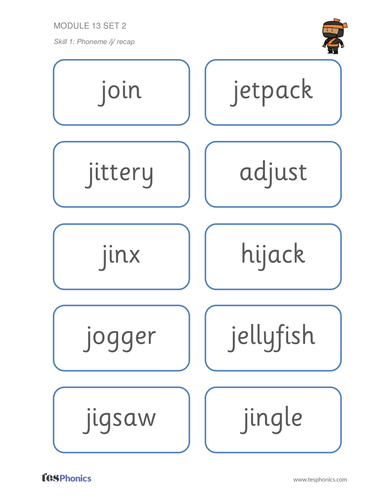 Phoneme /j/ Activity Sheet - Phase 5 | Teaching Resources