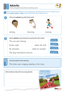 using adverbs worksheet year 2 spag teaching resources