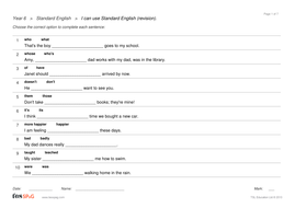 standard english question sheets year 6 spag teaching resources