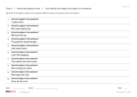 Passive voice homework year 6 image