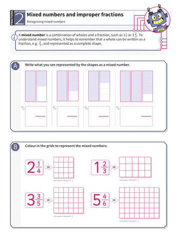 recognising-mixed-numbers-worksheet-ks2-number-teaching-resources