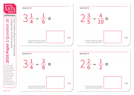 subtract fractions with mixed numbers ks2 maths sats