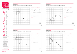 describe translations of shapes ks2 maths sats reasoning practice