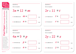 solve equations ks2 maths sats reasoning practice