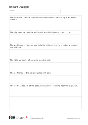 writing dialogue worksheet ks2 literacy teaching resources