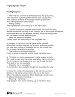 Highwayman Poem - KS2 Literacy | Teaching Resources