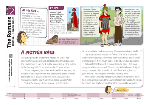 The Northern Frontier - Comprehension Worksheet - Roman Britain KS2