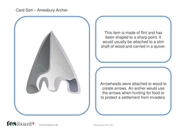 ks2 archer sorting amesbury bronze activity age card