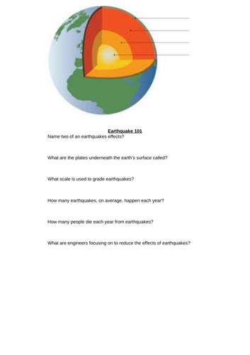 Earthquake Assessment /Quiz