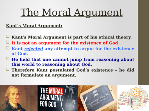 what is a moral argument essay