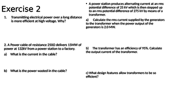 A Level Physics Electromagnetic Induction 4 Transformers Teaching