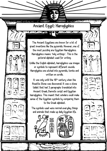 ancient egypt writing assignment