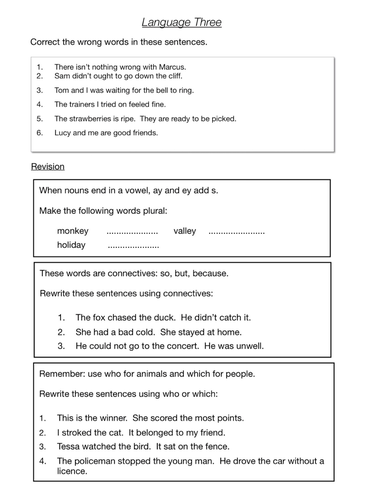 Test Your English Grammar And Punctuation Skills: Test 3 and Test 4 (9 ...