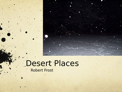 Desert Places Robert Frost