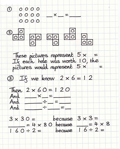 assorted year 3 multiplication worksheets teaching resources