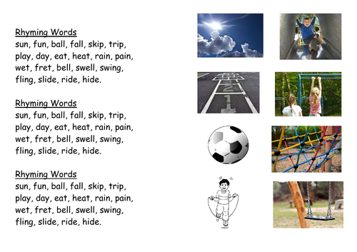 Playground Poems | Teaching Resources