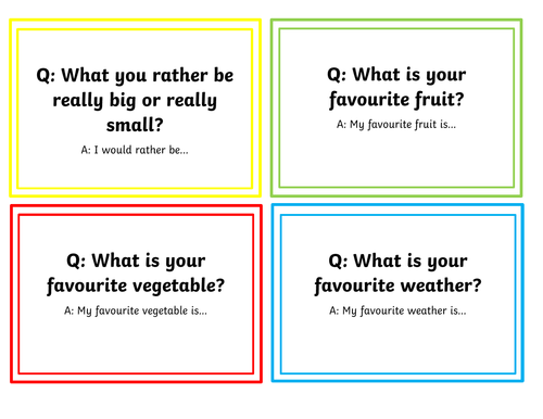 Circle time questions | Teaching Resources