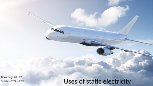 Unit 2 Electricity Lesson 4  Uses of static electricity Edexcel IGCSE Physics