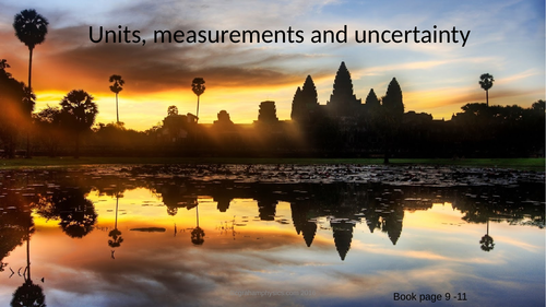 Topic 1 Lesson 2 Units and measurements IB HL + SL