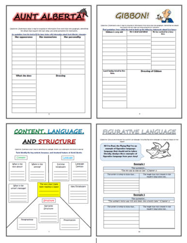 Awful Auntie KS2 Comprehension Activities Booklet!