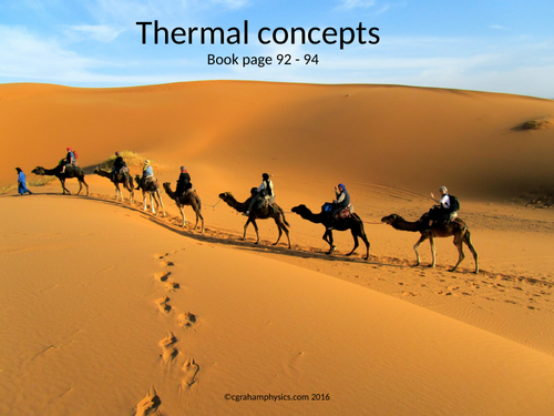 IB Topic 3 Thermal Physics Lesson 1 & 2 Thermal concepts HL + SL