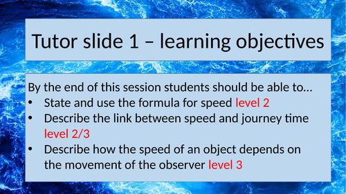 Speed KS3 AQA Activate 1 (new 2016 book) Unit 1 lesson 3